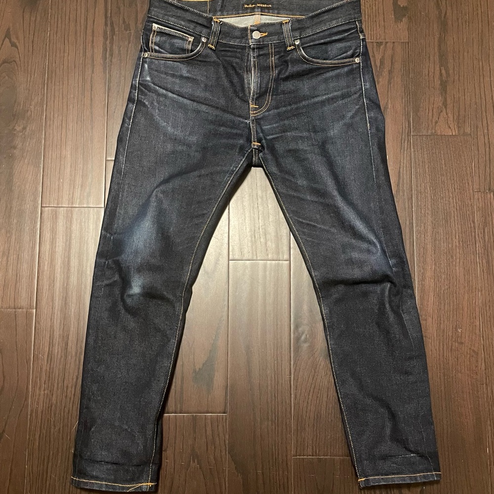 SOLD: Made in Italy - Nudies Japanese Selvedge designer jeans, all natural fades